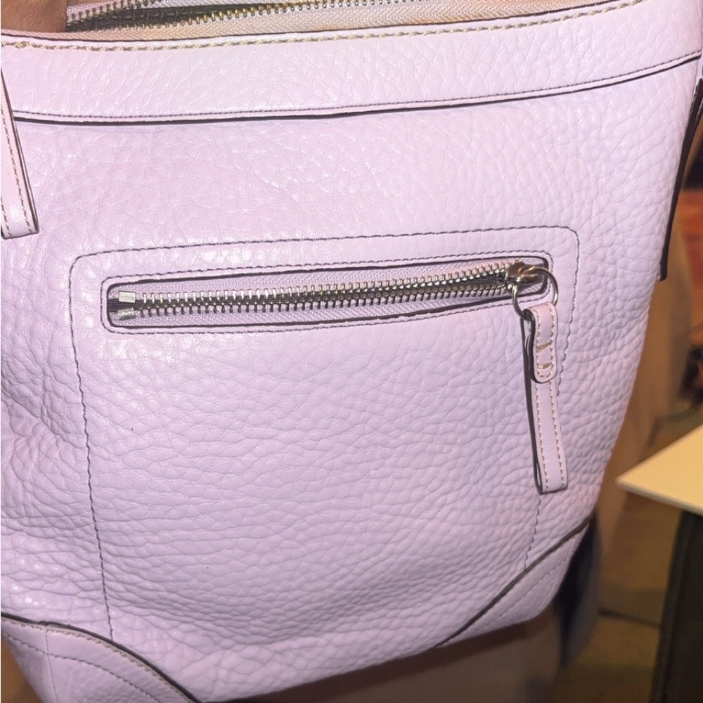 Vintage Coach Lavender Leather Crossbody